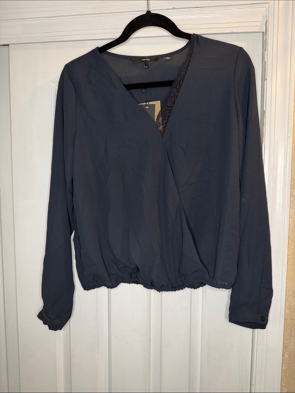 Vero Moda Wrap Blouse with Lace Detail